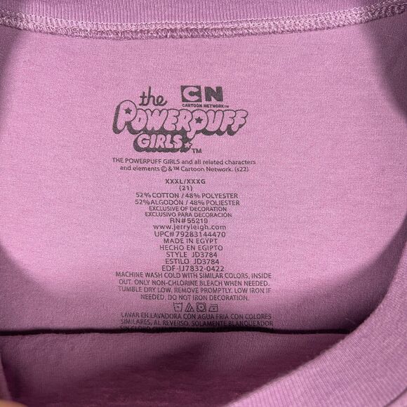 Powerpuff Girls Womens Tshirt Size XXXL 3XL Purple Graphic Cartoon Y2K - Picture 2 of 8